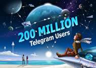 تلگرام 200 میلیون نفری شد