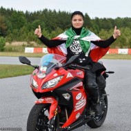 حضور بهناز شفیعی دختر موتورسوار ایرانی در آمریکا(14عکس)