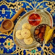 شیرینی عربی با مغز آجیل یا خرما