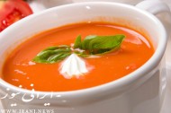 طرز تهیه سوپ گوجه فرنگی برای درمان سرماخوردگی